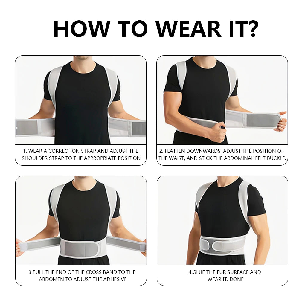 Adjustable Scoliosis Posture Corrector Corset Back Brace Lumbar Support Straight Corrector De Espalda Belt Corrector De Postura