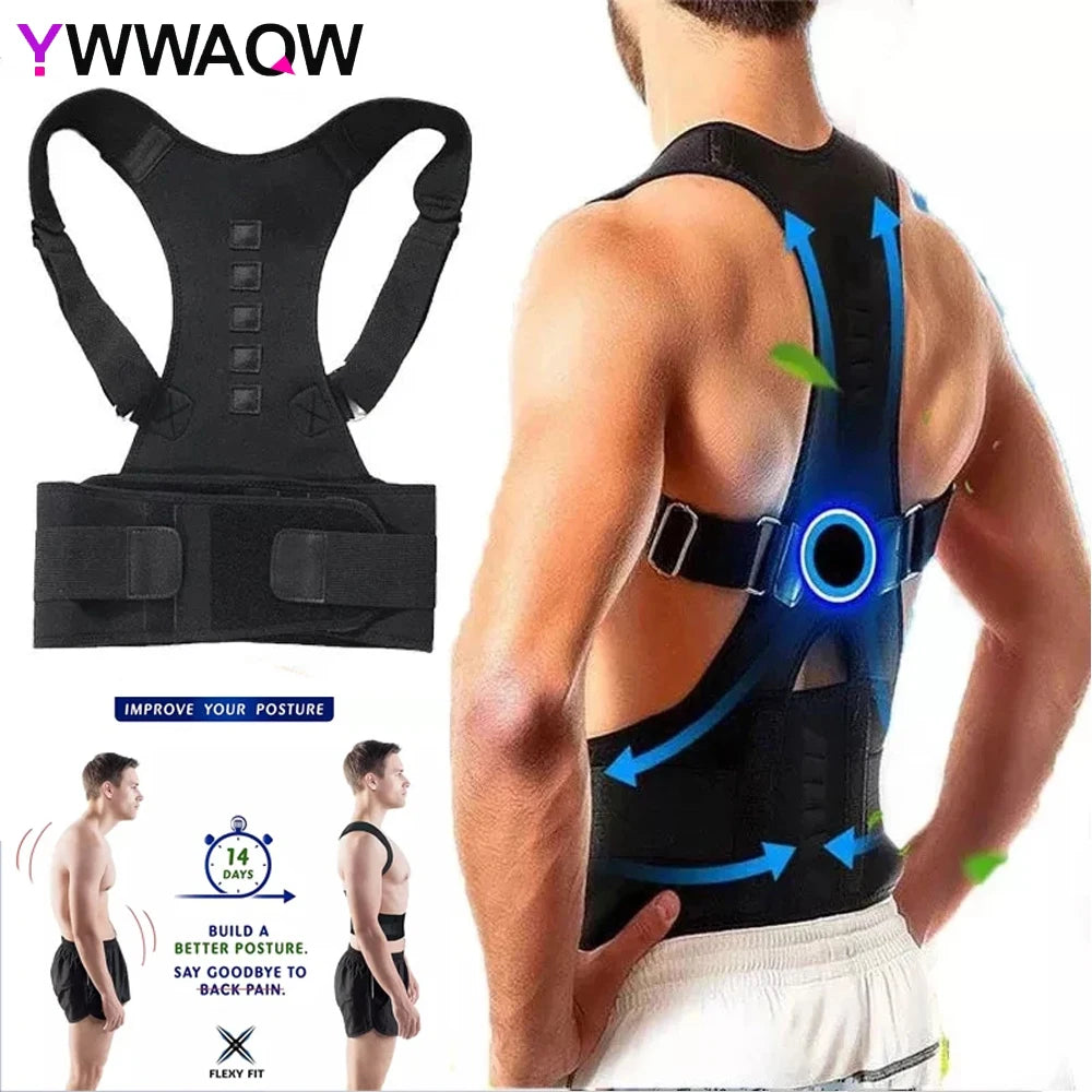 Magnetic Therapy Posture Corrector Posture Corset Shoulder Support Belt Men and Women Braces and Support Belt Shoulder Posture