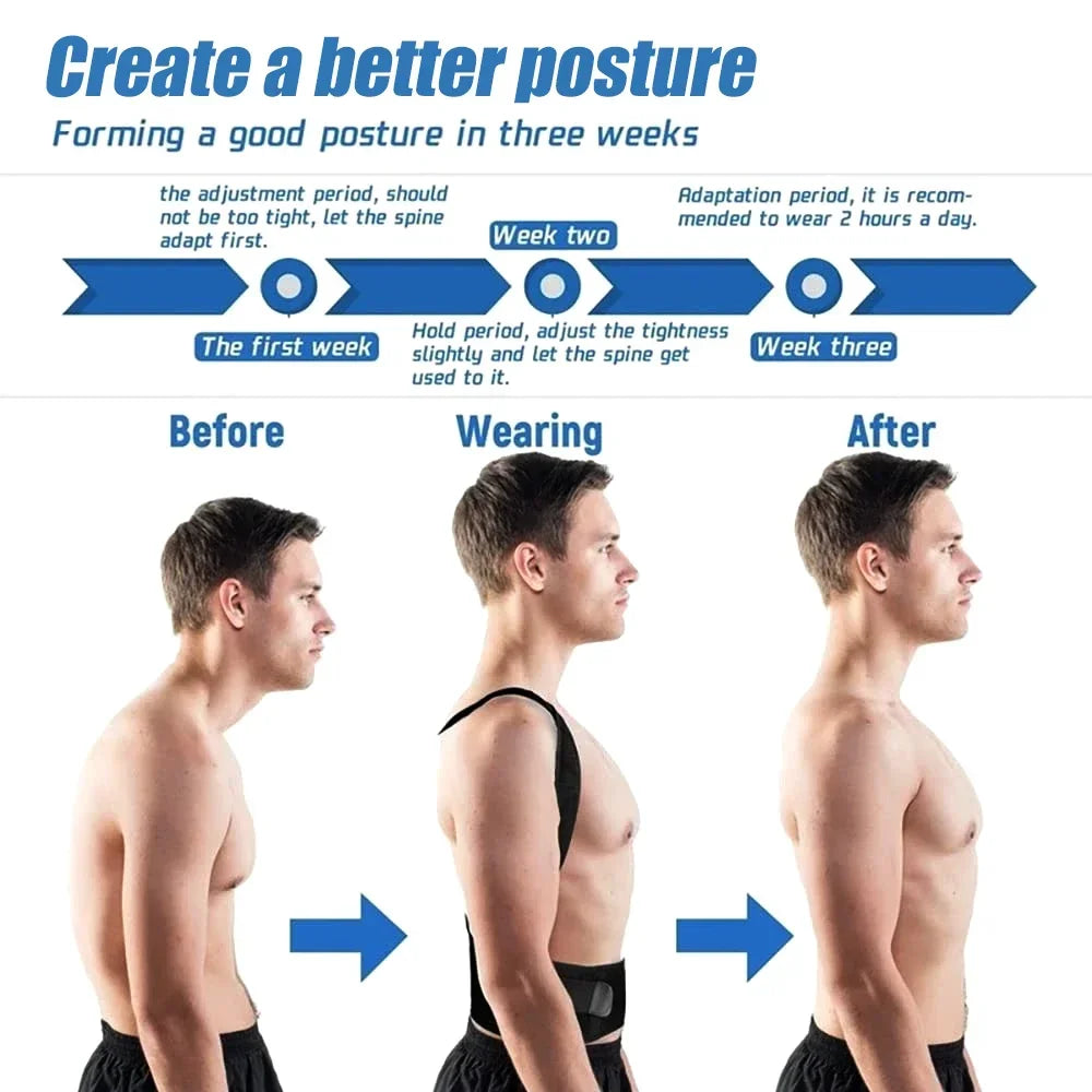Magnetic Therapy Posture Corrector Posture Corset Shoulder Support Belt Men Women Braces and Support Belt Shoulder Posture