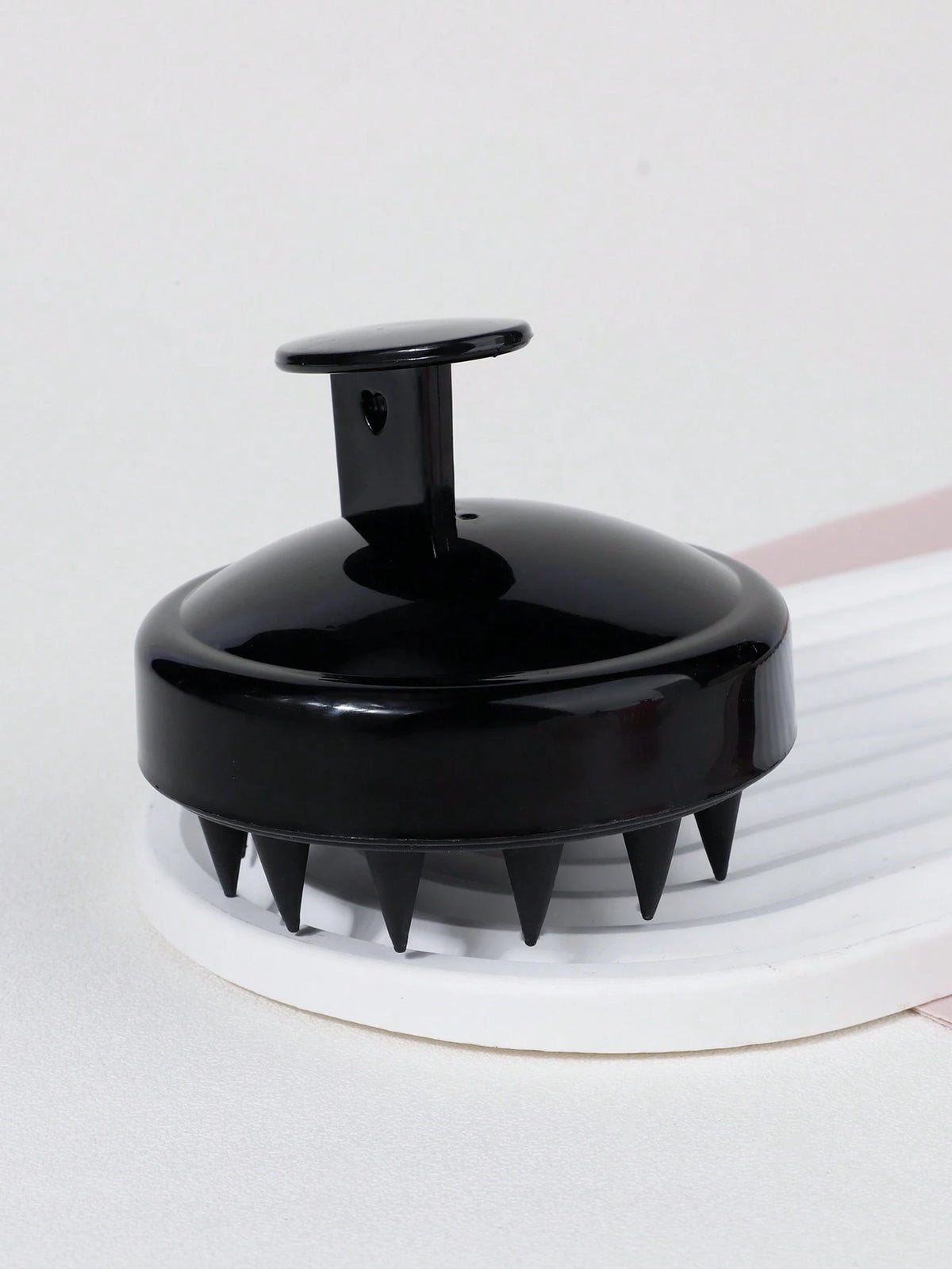 1 19-Tooth Shampoo Brush Head Brush Comb Silicone Shampoo Brush, Bath Comb Hairdressing Tools