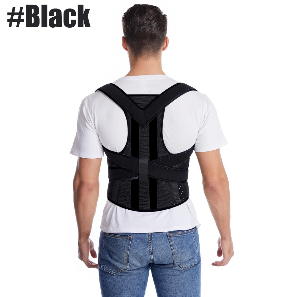 Toprunn Adjustable Posture Corrector Back Support Shoulder Back Brace Posture Correction Spine Posture Corrector Postural Fixer