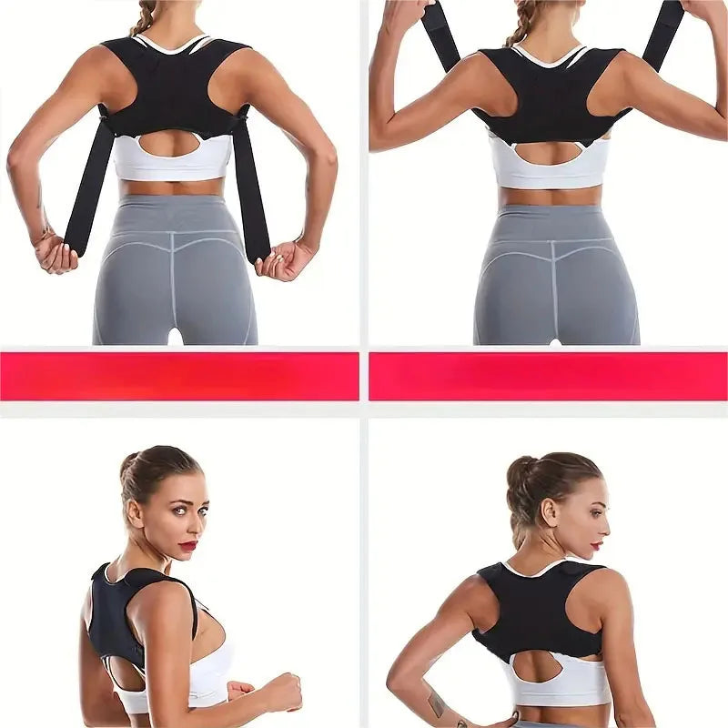 Standing and Sitting Posture Support Belt Sturdy Posture Back Belt, Enhancing Better Posture
