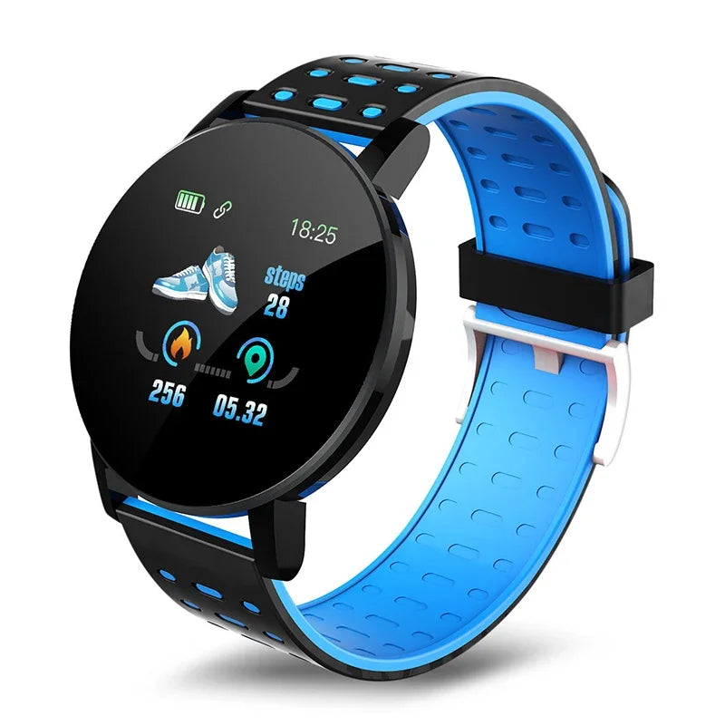 NEW 1.44Inch Bluetooth 4.0 Led Digital Waterproof Smart Watch Children'S Heart Rate Monitor Fitness Tracker Watch Boys and Girls