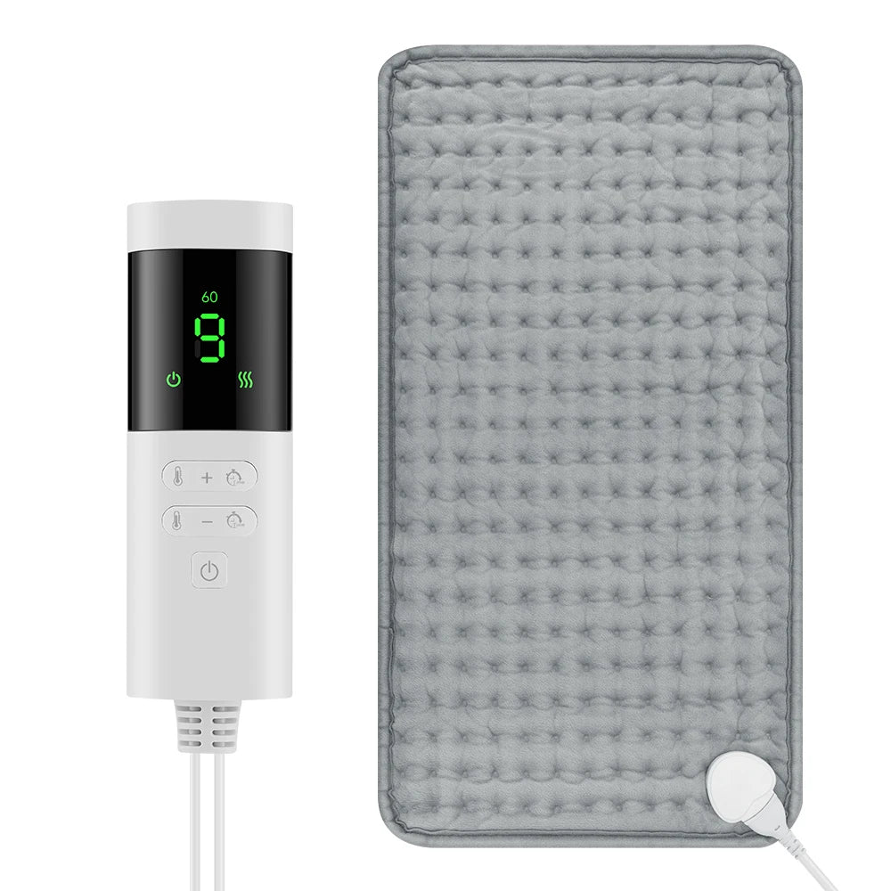 Electric Heating Pad Blanket Timer Heating Pad for Shoulder Neck Back Spine Leg Winter Warm
