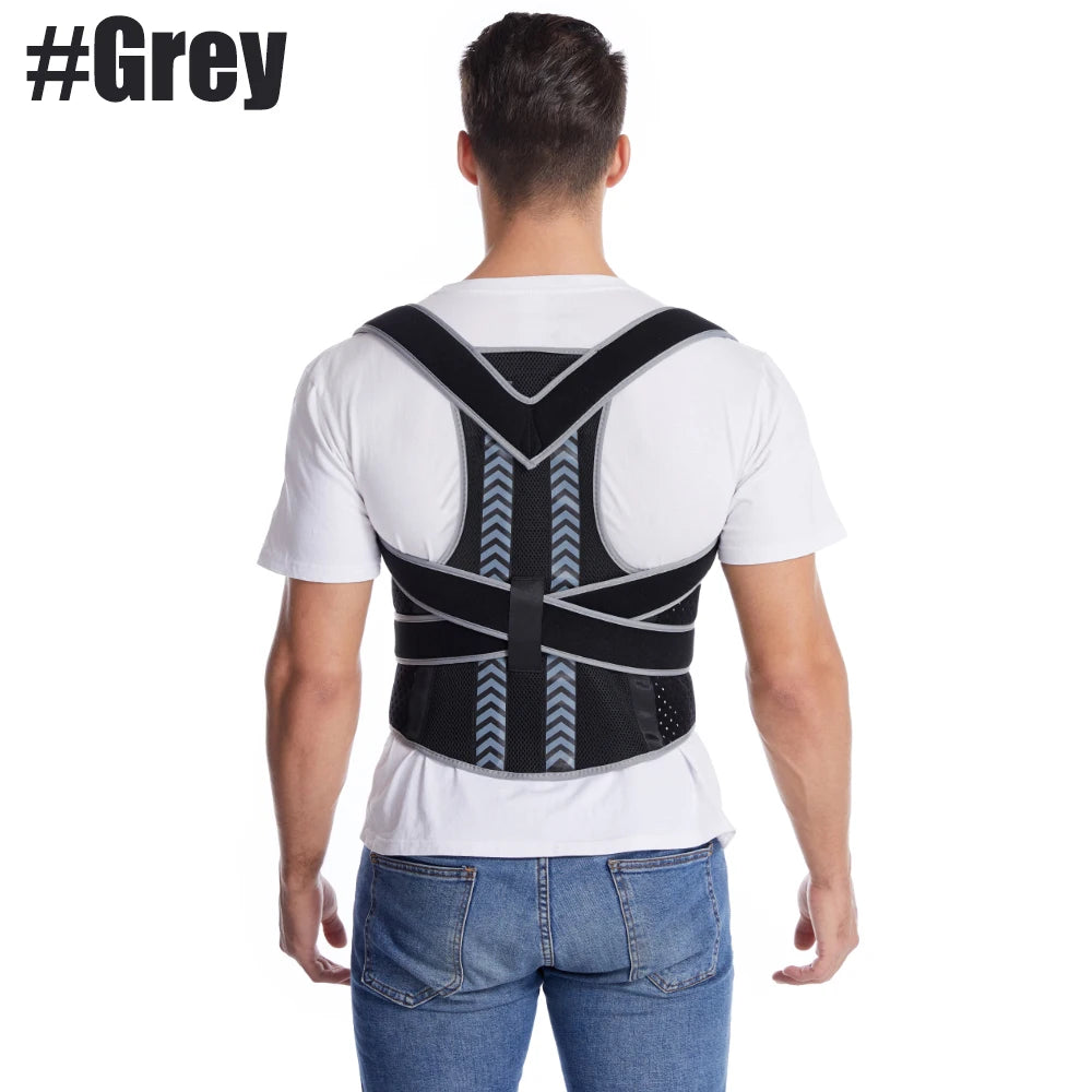 Toprunn Adjustable Posture Corrector Back Support Shoulder Back Brace Posture Correction Spine Posture Corrector Postural Fixer