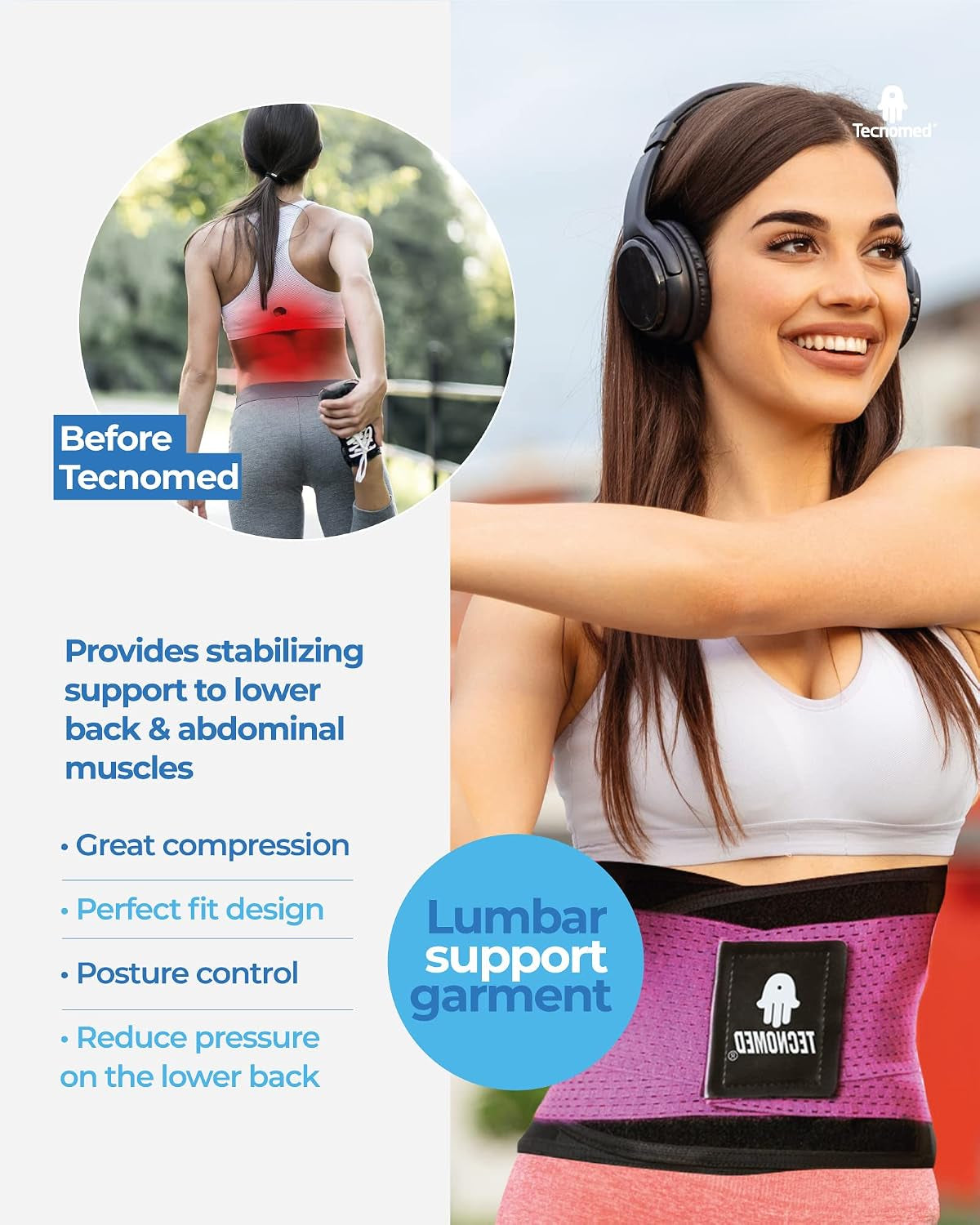 Back Brace for Men & Women - Immediate Relief from Back Pain, Herniated Disc, Sciatica, Scoliosis – Breathable Lower Back Belt for Weight Lifting - Workout - Posture Corrector