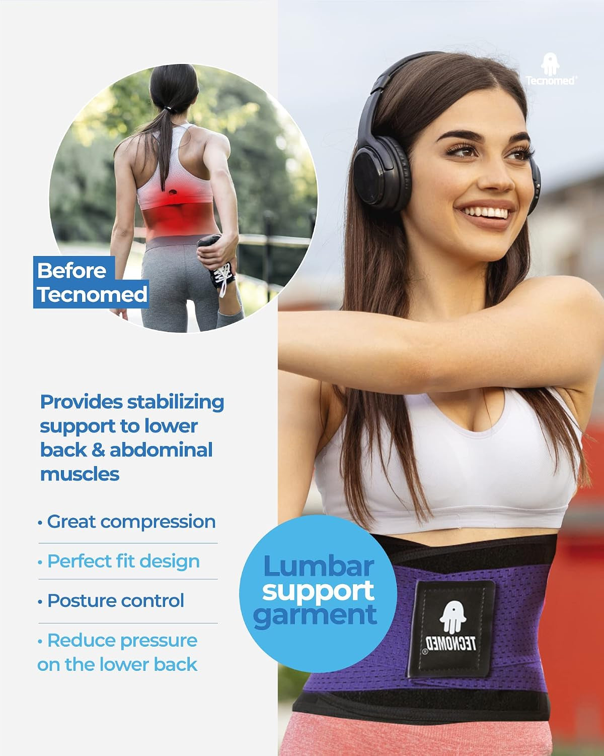 Back Brace for Men & Women - Immediate Relief from Back Pain, Herniated Disc, Sciatica, Scoliosis – Breathable Lower Back Belt for Weight Lifting - Workout - Posture Corrector