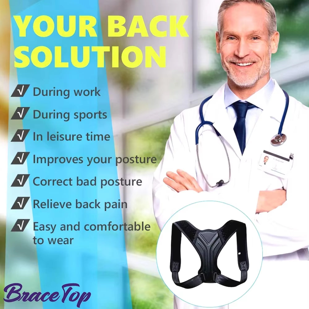 Adult Back Posture Corrector Corset Clavicle Spine Posture Correction Neck Support Belt Pain Relief Traine Spine Posture Support