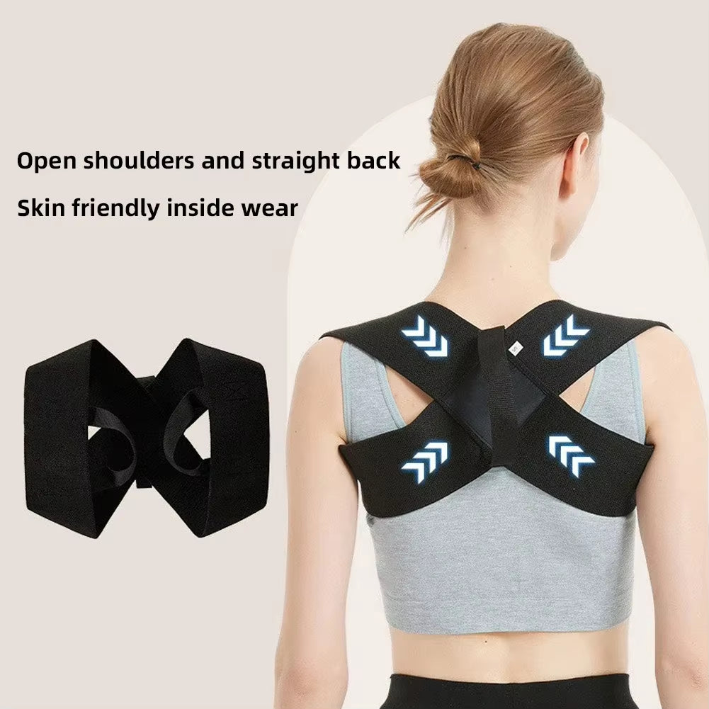 Posture Support Brace for Women and Men, Adjustable Back Brace Shoulder Posture Brace, Back Straightener Posture Upper Back