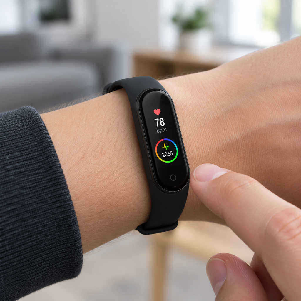 Smart Fitness Band, IP65 Water Resistant – Black