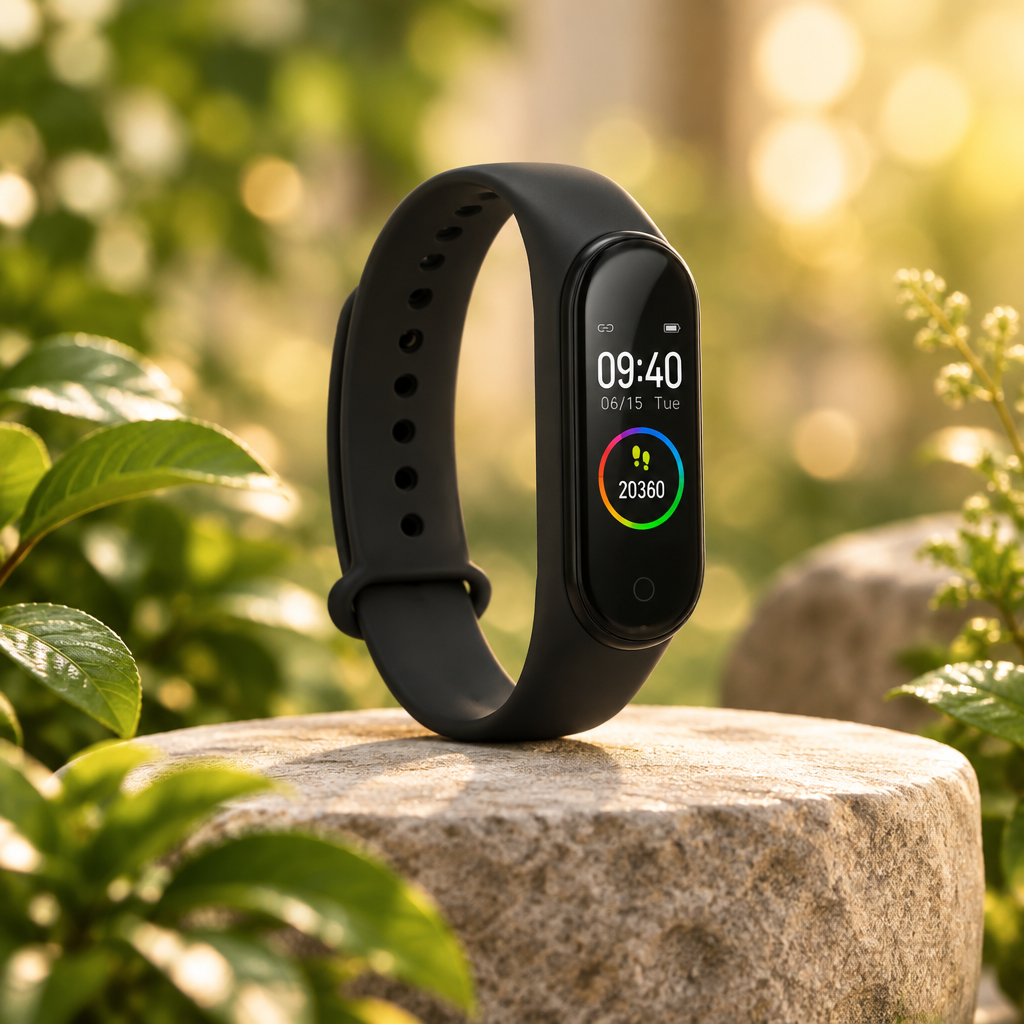 Smart Fitness Band, IP65 Water Resistant – Black