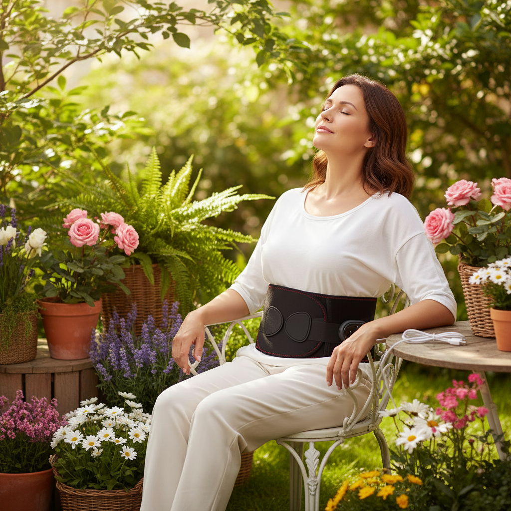 Rechargeable Heated & Massaging Lumbar Belt – Back and Kidney Relief
