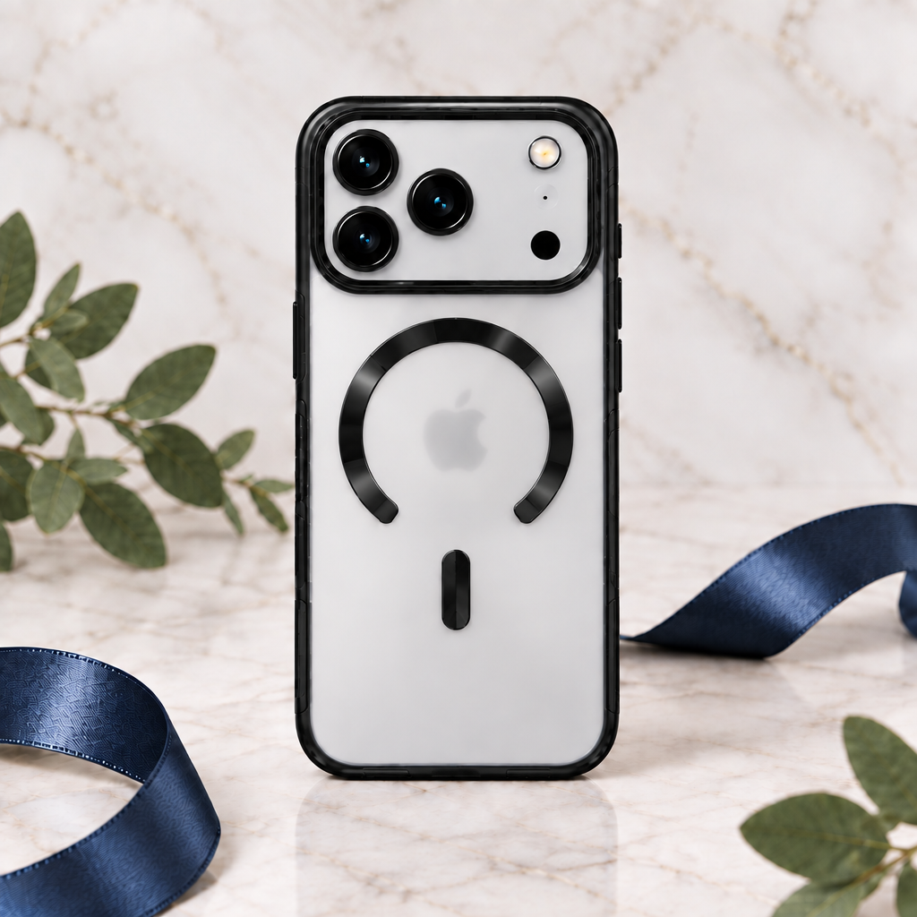 Coque iPhone mate translucide compatible MagSafe