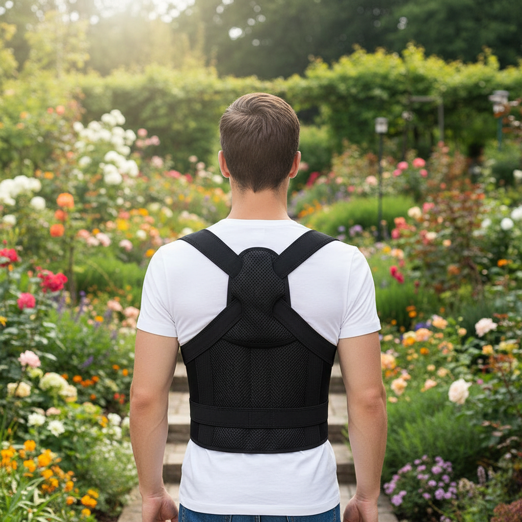 2-in-1 Lumbar Support & Posture Corrector | Adjustable Back Straightener for Men & Women