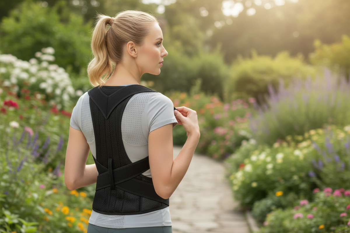 Posture corrector for hunched back and scoliosis – Unisex student postural training