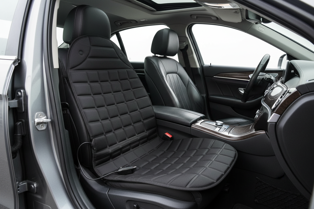 12V heated car seat cushion, 2 levels