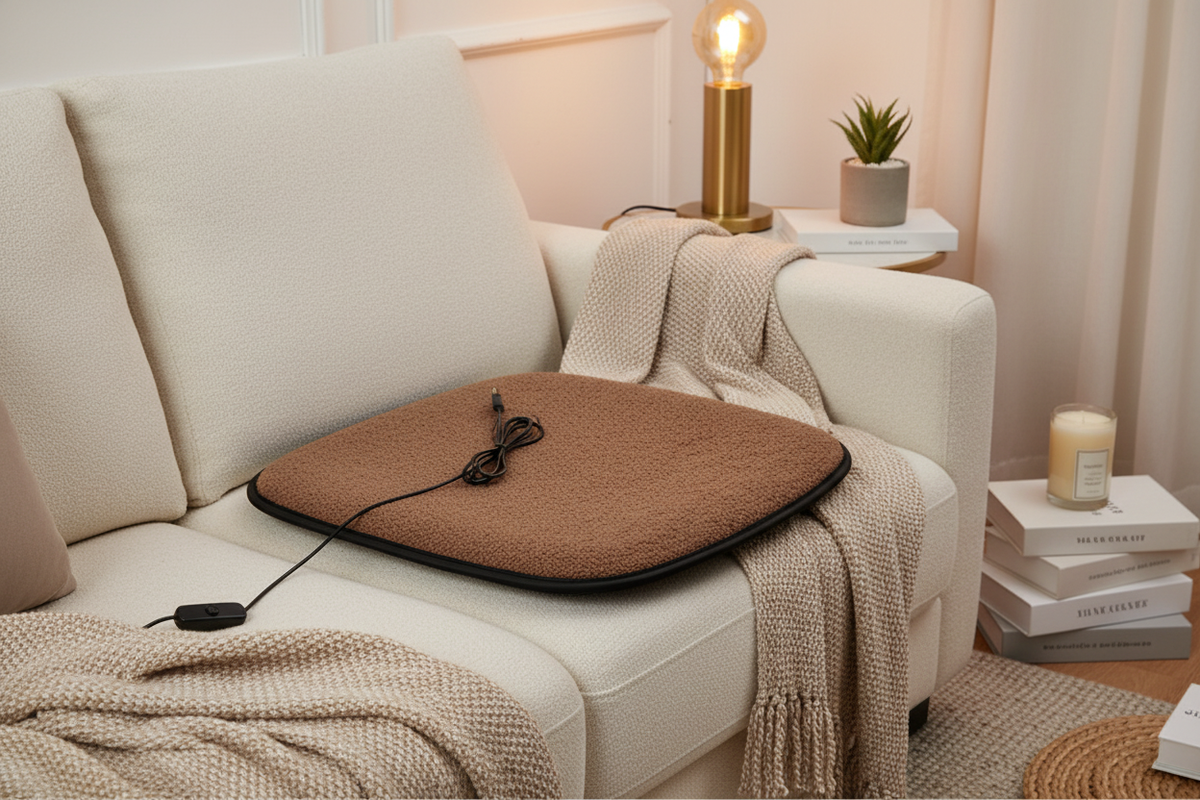 5V USB heating pad for car, office, and home