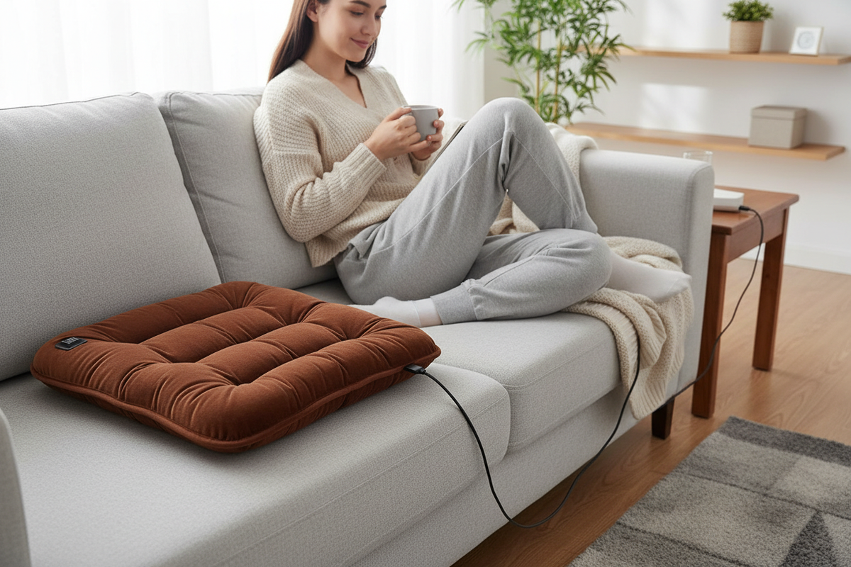 12V USB heating pad for car, home and office