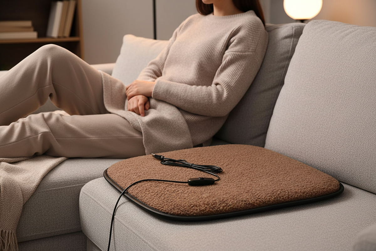 5V USB heating pad for car, office, and home