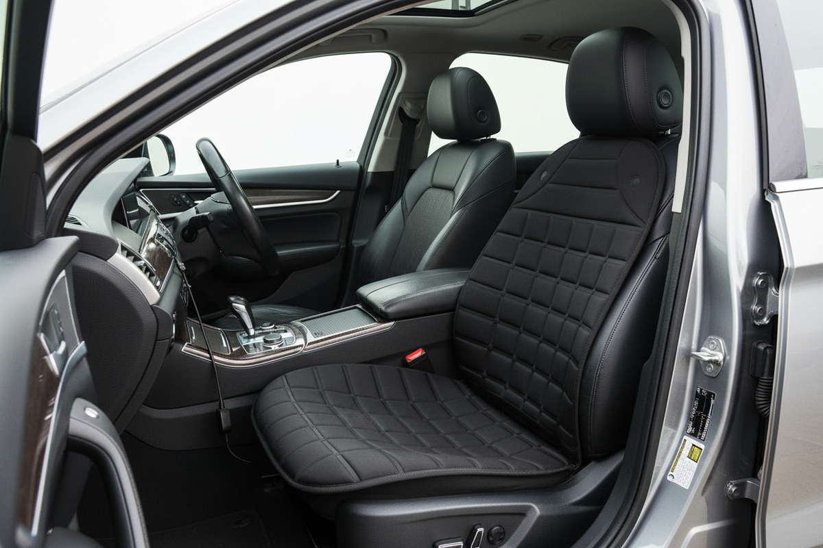 12V heated car seat cushion, 2 levels