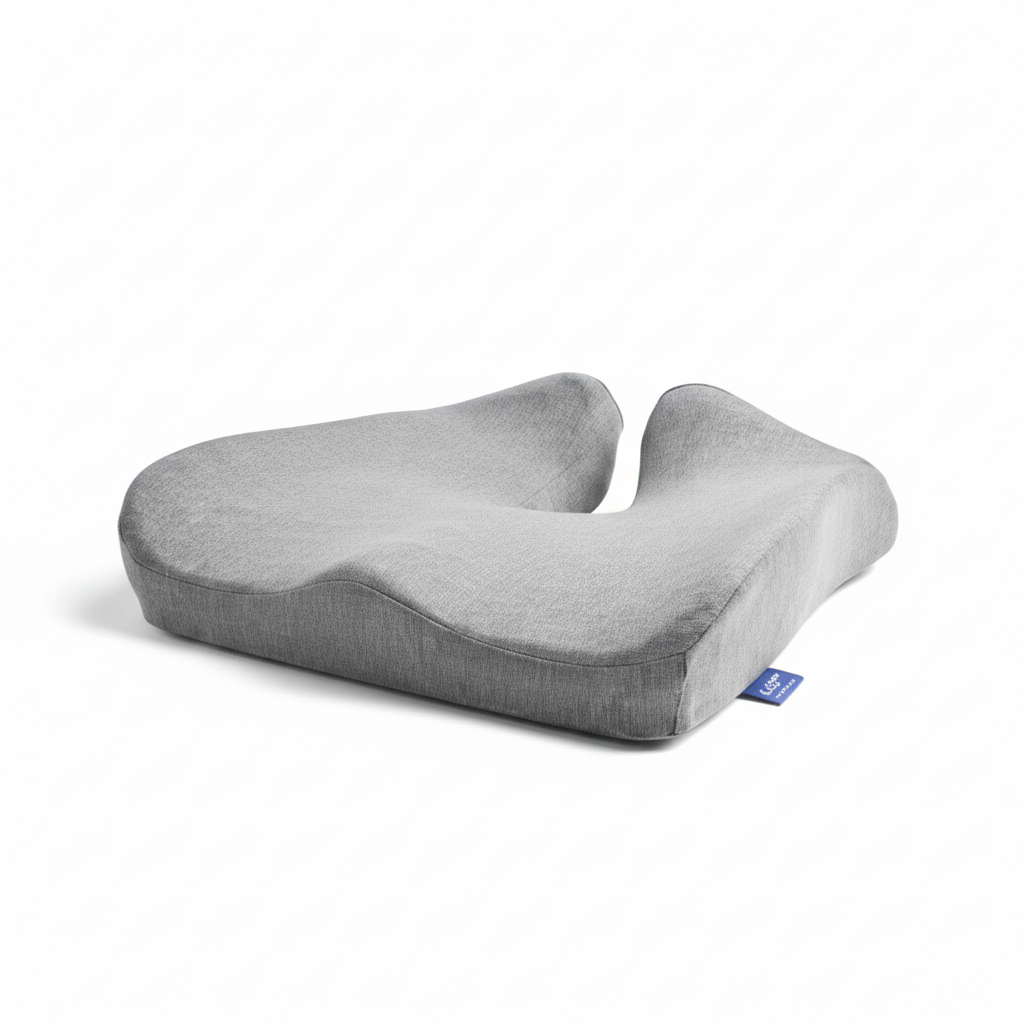 Ergonomic memory foam seat cushion – Coccyx & back