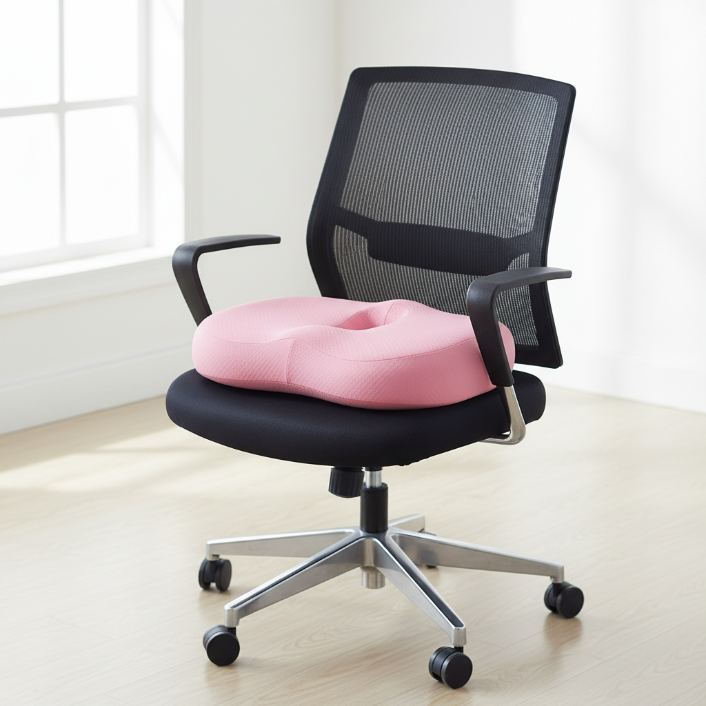 Pink memory foam seat cushion – Office and car