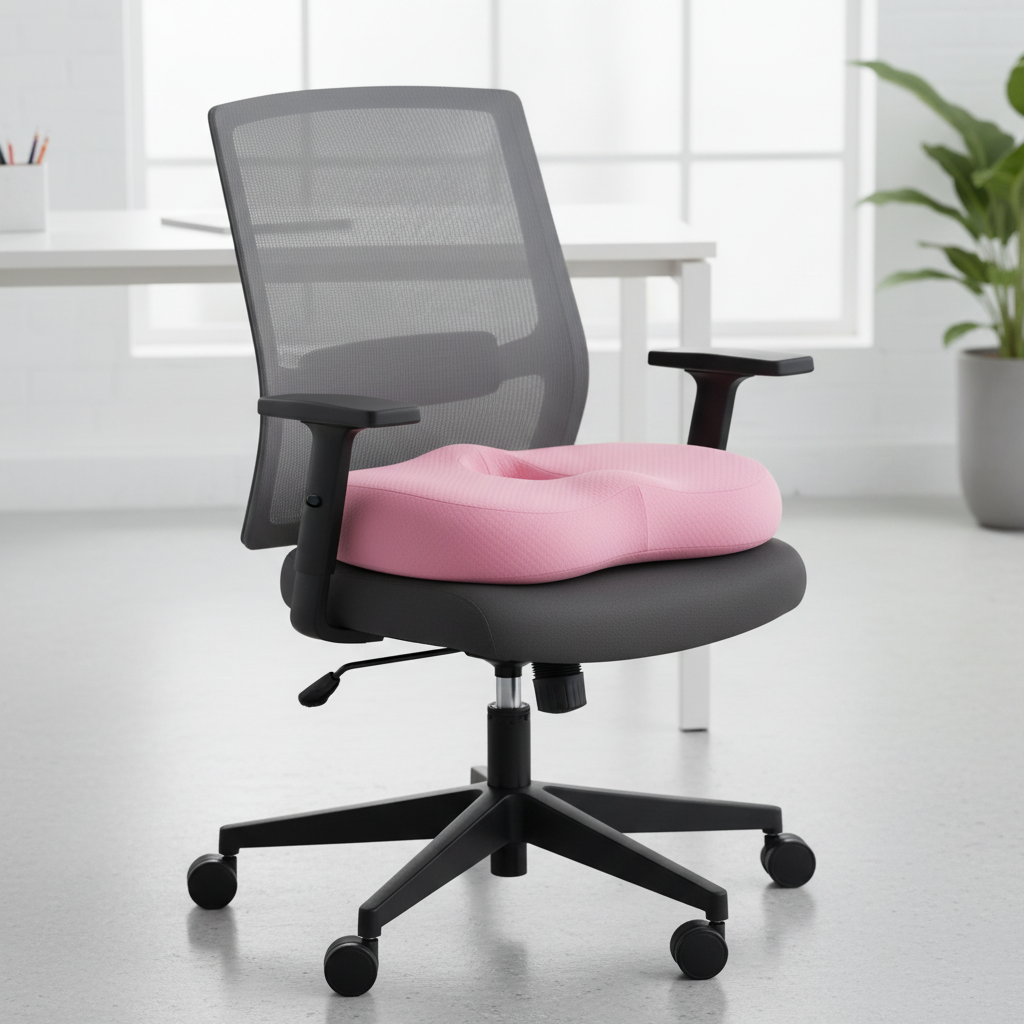 Pink memory foam seat cushion – Office and car