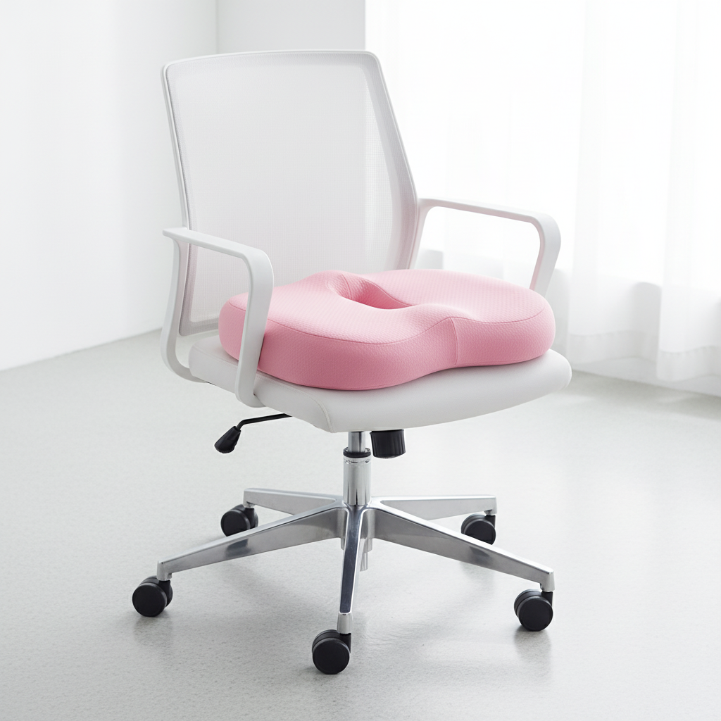 Pink memory foam seat cushion – Office and car