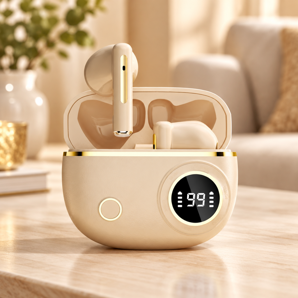 TWS Bluetooth 5.3 Wireless Earbuds with LED Display