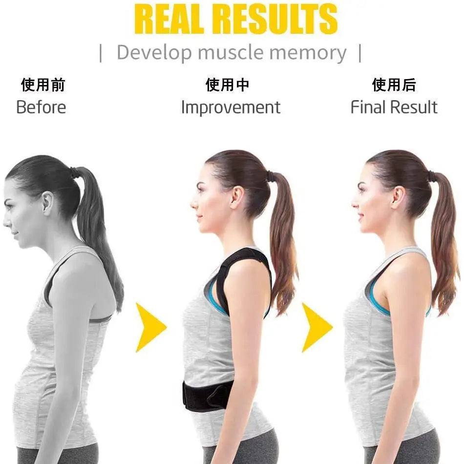 Standing and Sitting Posture Support Belt Sturdy Posture Back Belt, Enhancing Better Posture