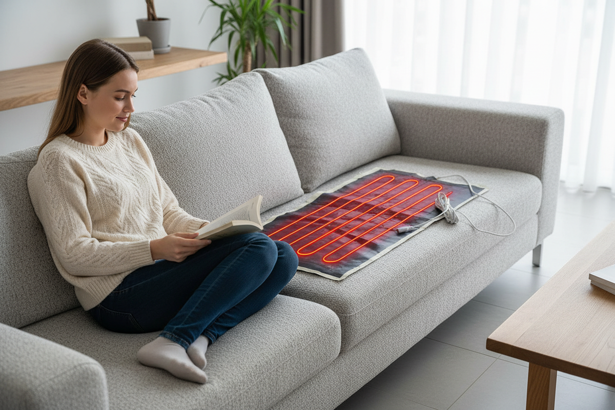 12 V foldable heating film, 30 × 60 cm