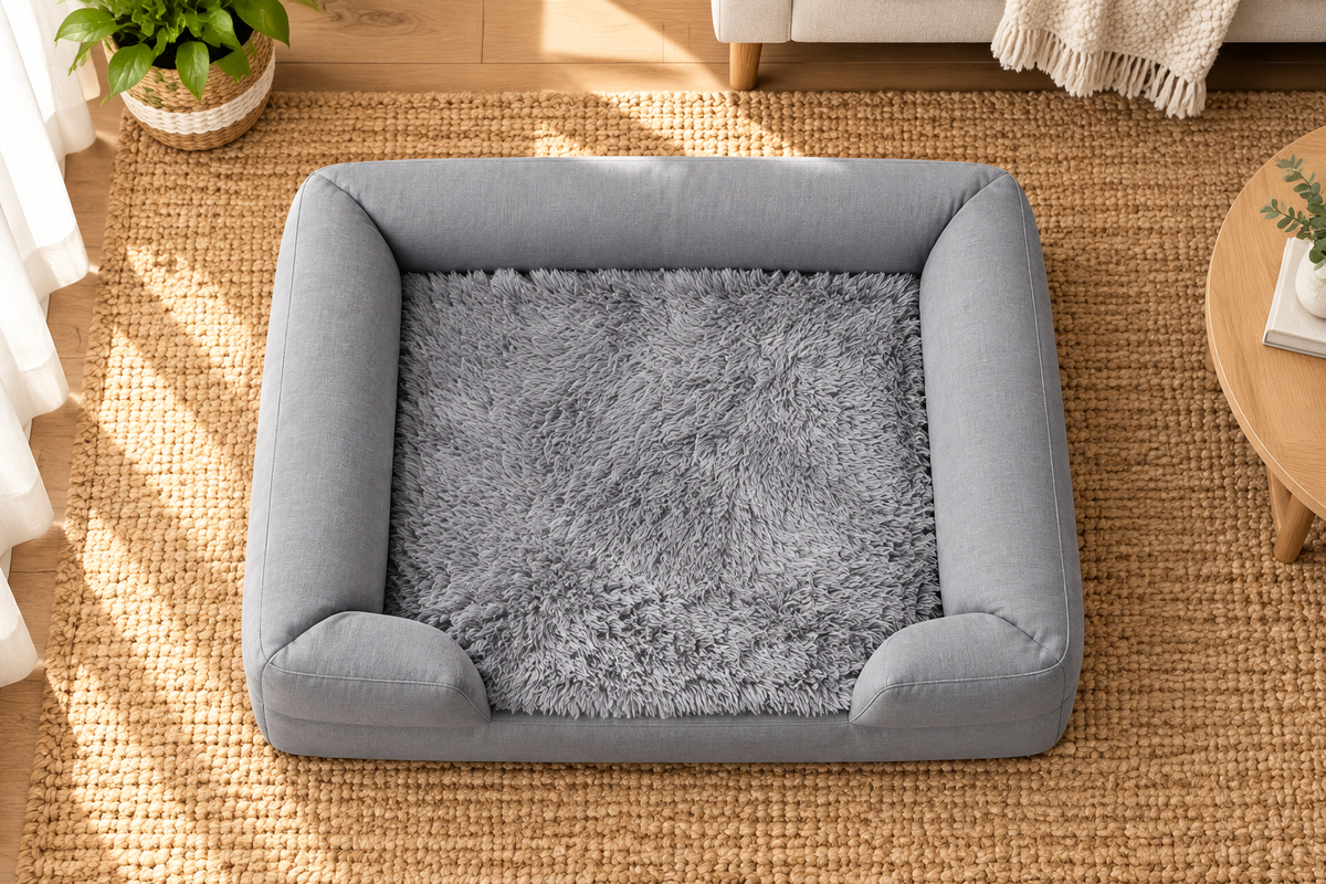 Orthopedic Egg Crate Foam Dog Bed – Removable, Washable Cover