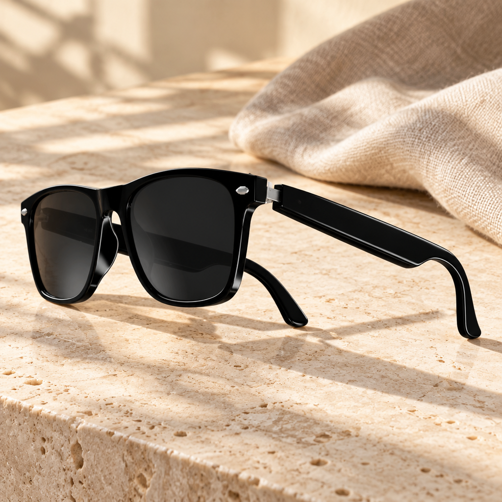 Bluetooth Audio Glasses with Touch Controls and Phone Voice Assistant