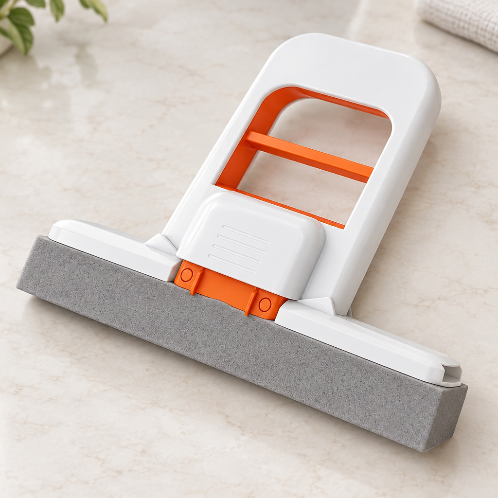 Mini Foldable Sponge Mop with Manual Wringing