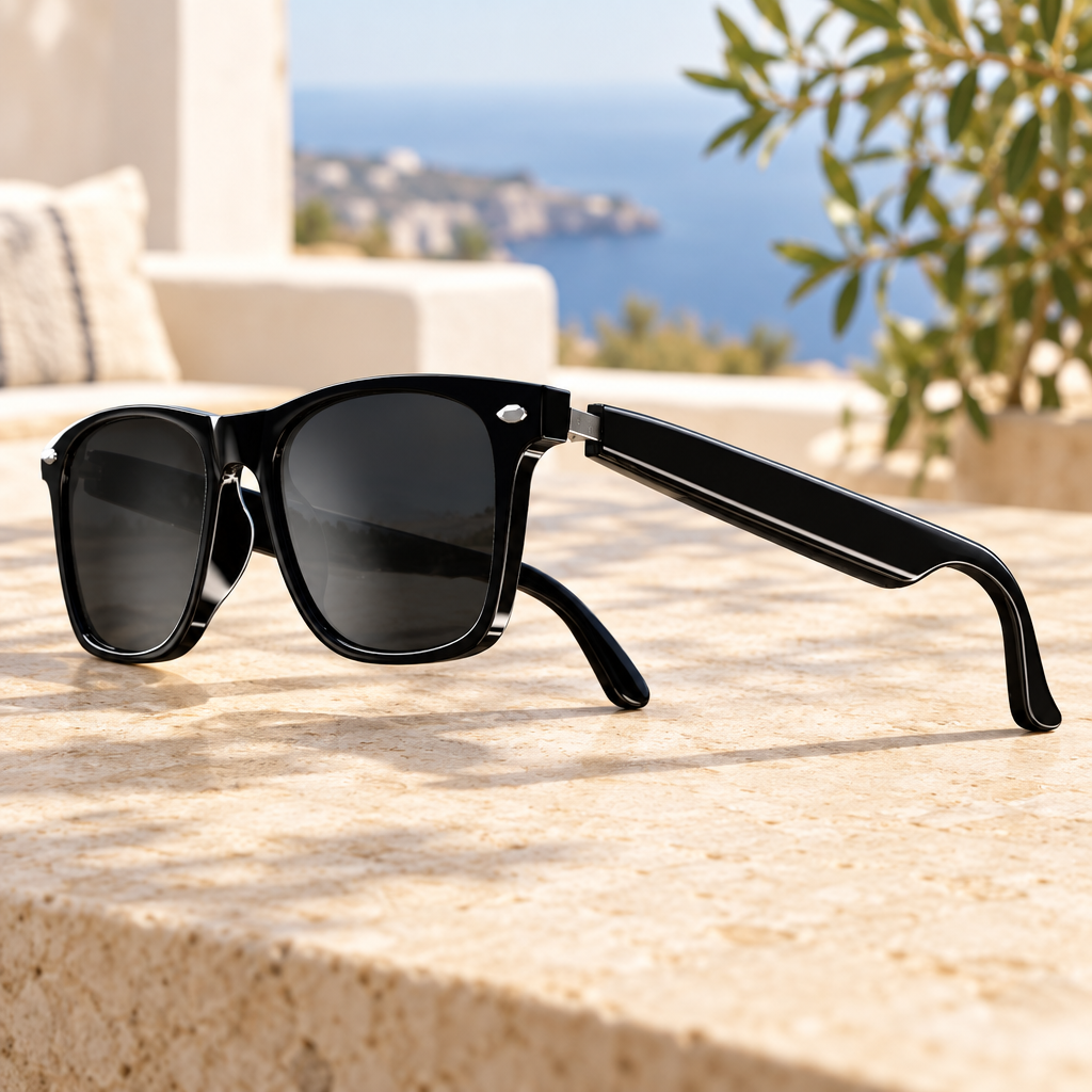 Bluetooth Audio Glasses with Touch Controls and Phone Voice Assistant