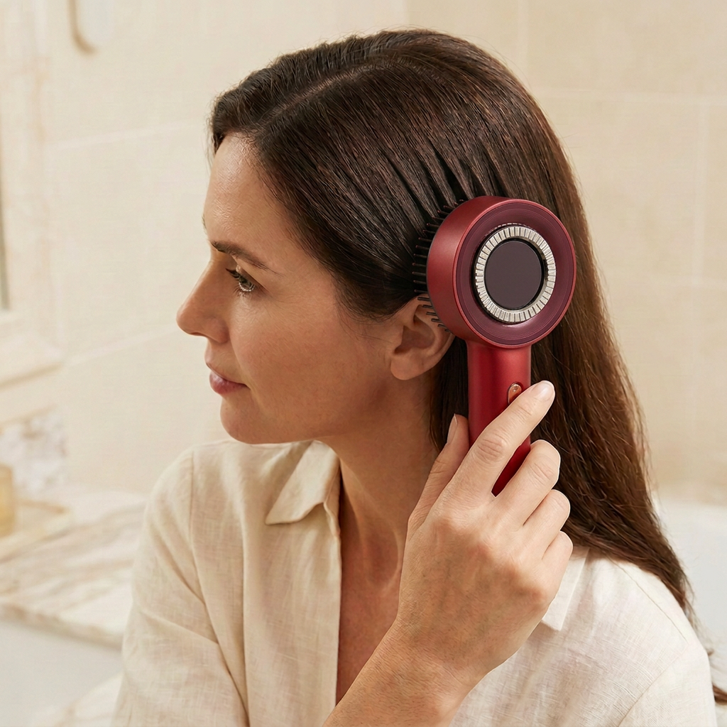 Red Light Scalp Massager with Serum Applicator