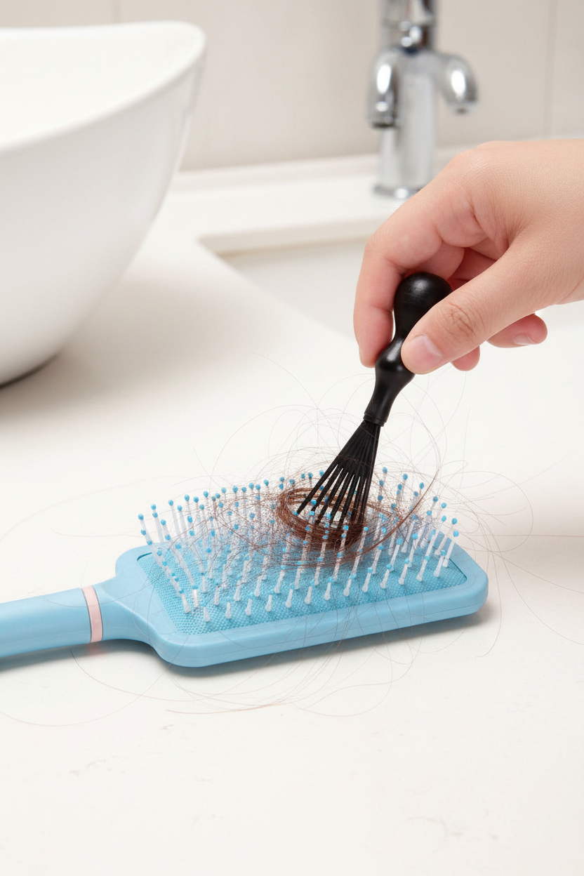 Hairbrush cleaning tool