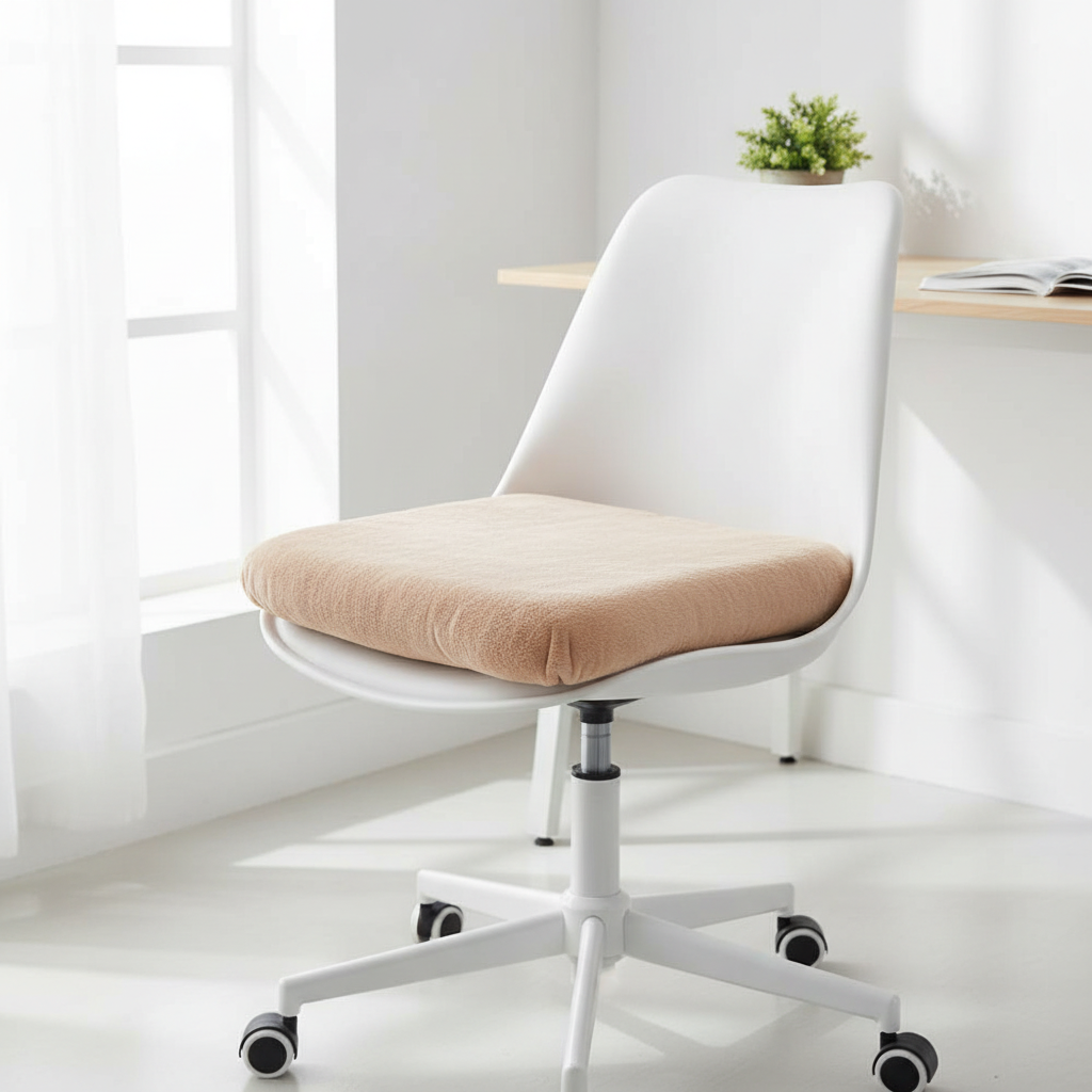 Square Ergonomic Cushion – Memory Foam & Soft Velvet – Back, Coccyx & Sciatica