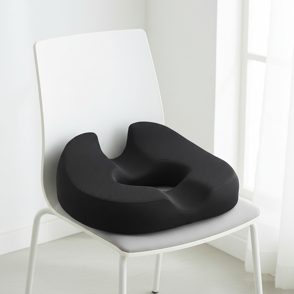 Large Ergonomic Donut Cushion – Memory Foam – Prostate, Sciatica & Pelvic Floor