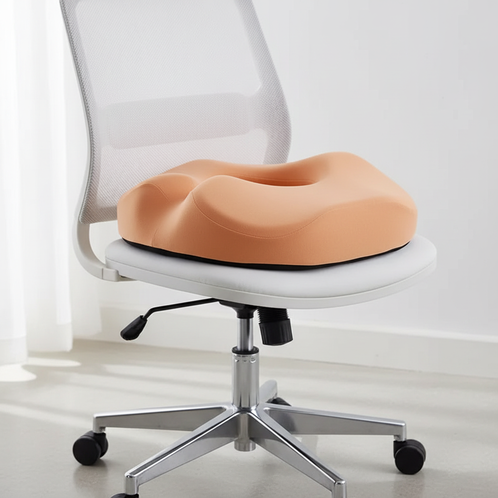 Ergonomic Donut Cushion – Breathable Foam – Hemorrhoids, Tailbone & Hip
