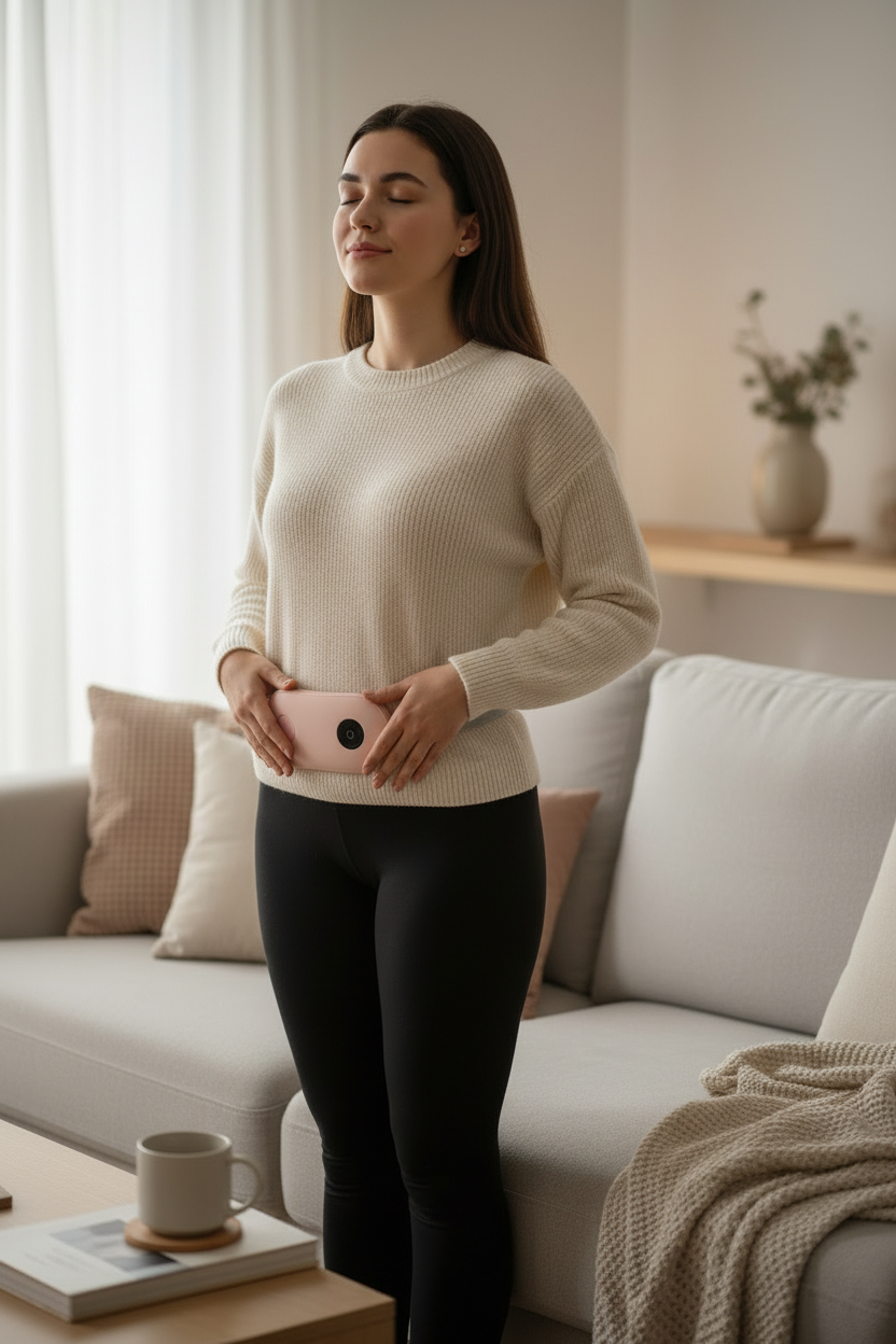 Rechargeable Menstrual Heating & Massage Belt – Cramp Relief