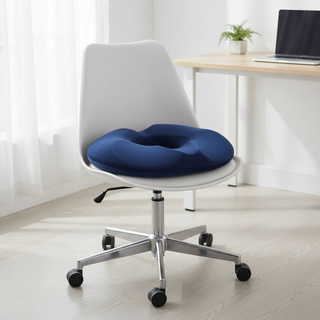 Ergonomic Donut Cushion for Men – Memory Foam – Coccyx, Prostate & Hemorrhoids
