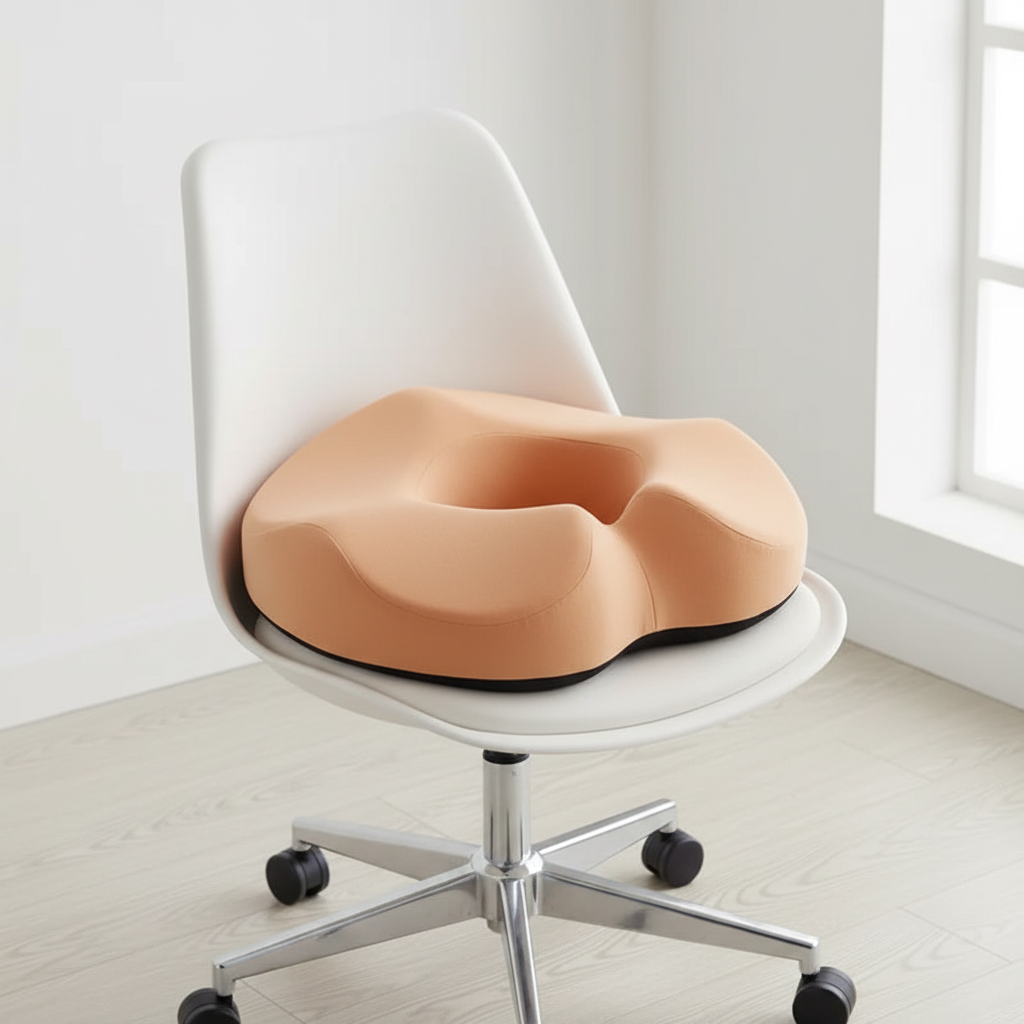 Ergonomic Donut Cushion – Breathable Foam – Hemorrhoids, Tailbone & Hip