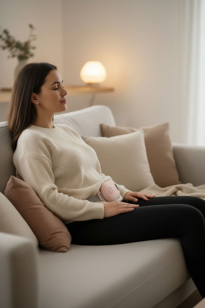 Rechargeable Menstrual Heating & Massage Belt – Cramp Relief