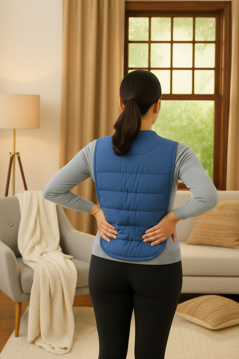 Microwavable Back Heating Wrap – Back, Shoulder & Lumbar Relief
