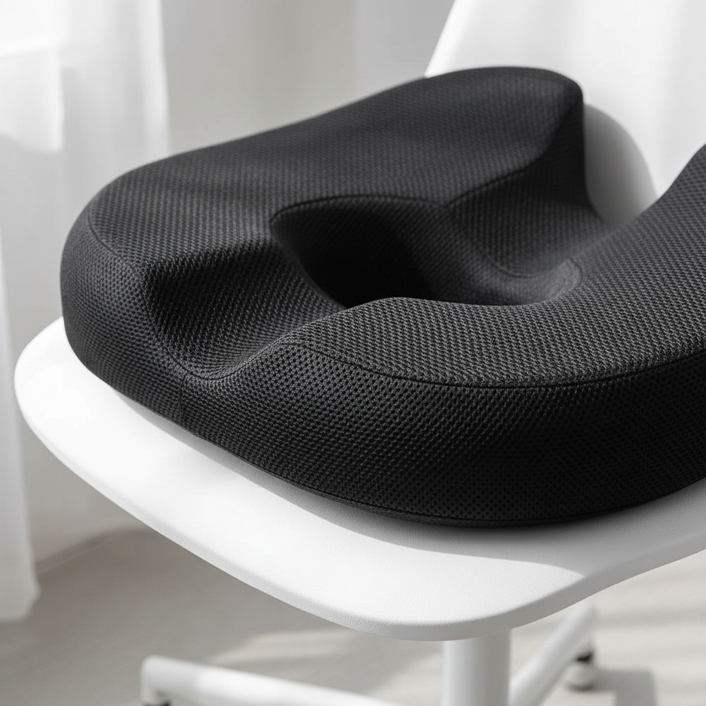 Large Ergonomic Donut Cushion – Memory Foam – Prostate, Sciatica & Pelvic Floor
