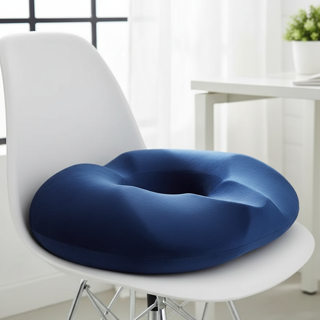 Ergonomic Donut Cushion for Men – Memory Foam – Coccyx, Prostate & Hemorrhoids
