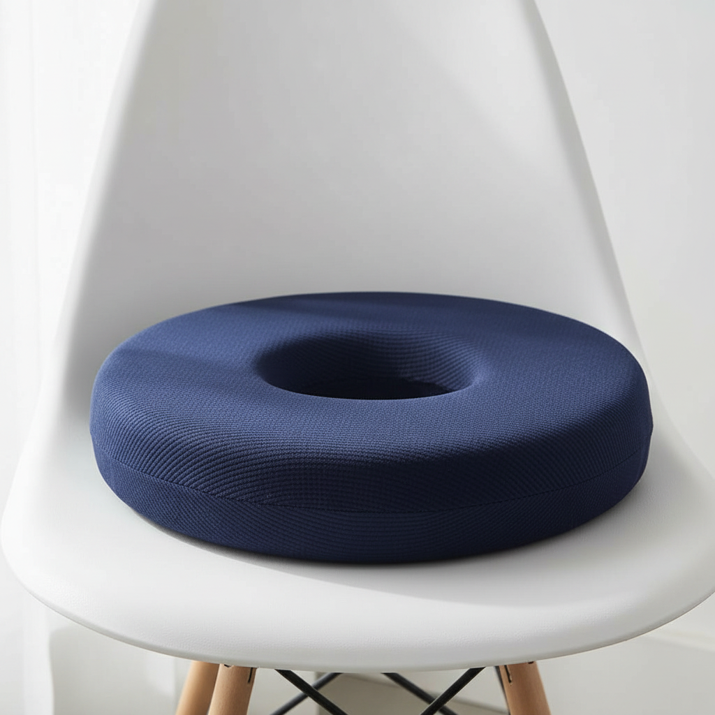 Ergonomic Donut Ring Cushion – Memory Foam – Tailbone, Hemorrhoids & Pregnancy