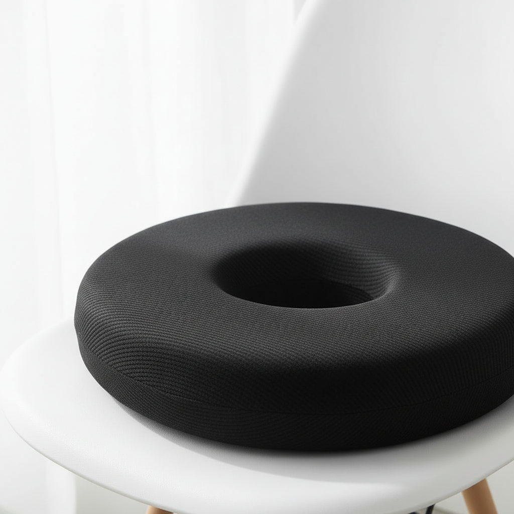 Ergonomic Donut Ring Cushion – Memory Foam – Tailbone, Hemorrhoids & Pregnancy