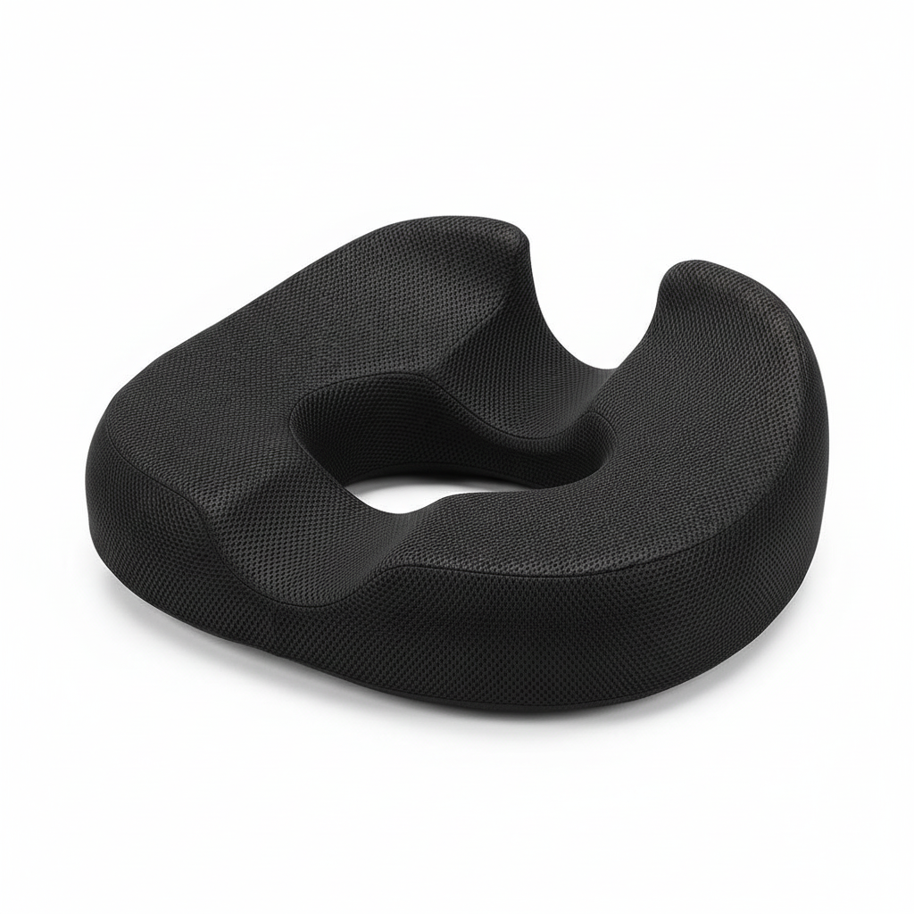 Large Ergonomic Donut Cushion – Memory Foam – Prostate, Sciatica & Pelvic Floor